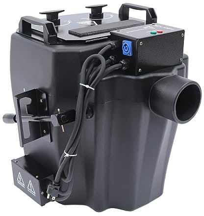 SAWEEZ Nebulizador de Escenario Profesional de 6000 W, máquina de Hielo seco Humo bajo, máquina de Hielo seco con Efecto de Escenario de Chorro de CO2, Cobertura de 200 m², para Bodas