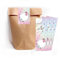 12 Geschenktüten + 12 selbstklebende Aufkleber/Sticker A7 Verpackung Schmetterling Blumen Mitgebsel Mitbringsel Gastgeschenk Geburtstag Fest Motto-Party Kindergarten Mädchen Jungen Teens Schule