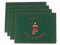 KAMACA 4er Set Tischsets/Platzsets Platzmatten Rentier aus Filz abwaschbar & rutschfest Eyecatcher für Winter Advent Weihnachten Größe 30x40 cm (4er Set Filz Rentier GRÜN)