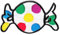 Bonbon Kamelle gestickt Aufnäher zum aufbügeln oder aufnähen Bügelbild Aufbügler für Kleidung Bügelpatch Applikation Karneval Fasching Patch Größe 7 x 4 cm