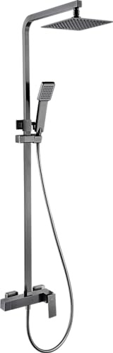 IMEX BDP048/BGM PISA Conjunto Ducha Monomando Black Gun Metal
