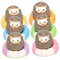 Zerodeko 6St Igel DIY Ornamente Igelspielzeug für Kinder Mini-Harztiere Dekor Christbaumschmuck Mikro-Igel-Ornamente Igel Geschenke Weihnachtsbaum Statue Igel liefert Zubehör Modell PVC