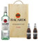 BEER HUNTER Personalised Bacardi White Rum Gift Set in Wooden Box with Fever Tree Mixers - 37.5% ABV (70cl)