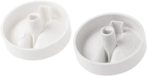 Universal-Mikrowellen-Drehknopf, Drehschalter, Timer, Kontrollschalter, Installationsset, Zubehör für Mikrowelle, Backofen und Herd, Weiß, 2 Stück