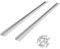 QWORK® 2 Pièces 800mm T-Track T-Slot en Aluminium, Rail à Onglet en T pour Scie à Table, Défonceuse et Outils de Travail du Bois