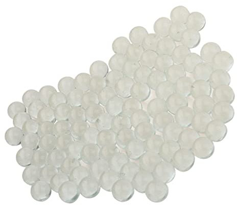 EHJRE 100pcs Billes de Verre Transparent Rond Clair