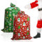 ROSAUI Weihnachtstüten groß, 2 Stück Geschenktüten Weihnachten mit Karten, grosser 91cm*142cm, Weihnachtssack XXL für Xmas Party