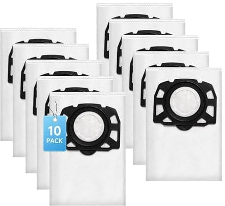 Kaiyaner 10 Pezzi Sacchetti Aspirapolvere per Karcher WD4 WD5 WD6 WD5P WD6P MV4 MV5 MV6 KFI 487 Aspirapolvere Sacchetto Sacchetto per la Polvereper Compatibile con 2.863-006.0