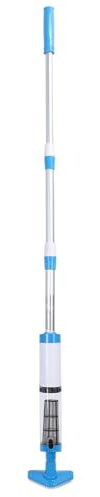 Aspirateur de Piscine à Main sans Fil Rechargeable, étanche IPX8, Durée de Fonctionnement de 100 Minutes, 3 Têtes de Remplacement pour Les Débris de Sable, sans Tuyaux, (Prise UE)