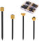 120pcs Picture Hanging Nails, 4 Styles Reusable Picture Frame Nails Picture Hangers Wall Tacks for Hanging Decorative Pins for Wood Wall Drywall Hanging Photo Mirrors Baskets
