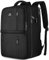 MATEIN Handgepäck Rucksack 55x40x20, Groß Reiserucksack Handgepäck Flugzeug Herren, 44L Laptop Rucksack 18.4 Zoll mit USB Ladeanschluss, Schuhfach, Wasserabweisend Damen für Lufthansa, Schwarz