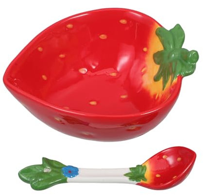 GRADENEVE Plato Kawaii De Cerámica Para Fruta y Ensalada Decoración Moderna Para Mesa