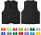 Yunshenla Gilet Sans Manche Personnalisable Homme Femme Zippé Gilet de Peches Multipoches Photography Vest Respirant Vêtements De Travail Unisex, Personnalisé avec Votre Texte/Logo, Légers(#01)