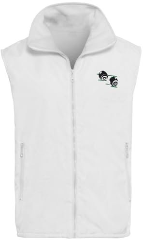 Stylo Online Unisex Waterproof Fleece-Lined Bowling Gilet – Windproof Lawn Bowls Bodywarmer with Side Zipped Pockets and Embroidered Logo-Bodywarmer-XL