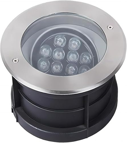Kanduo Luces LED para Piscinas Luz enterrada for Exteriores, ángulo Ajustable, luz empotrada Impermeable for Fuente de Agua, se Puede Usar bajo el Agua y en Tierra(Green,24W)