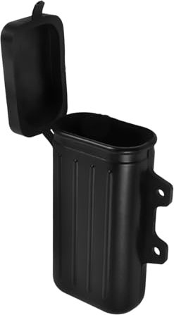 ABOOFAN Caja de Herramientas de Motocicleta Lado organizadores Apoyo Caja de Instrumento Montaje Caja Herramientas portaherramientas para portabotellas para plastico abs Negro