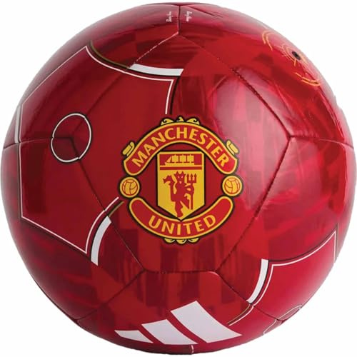 Adidas Manchester United Home Club Ballon Ballon Mixte Adulte, Rouge, 38 EU
