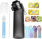 Air Borraccia, Starter Up Set con 7 cialde aromatiche, 650ML Borracce con 7 Air pods Bere Frutta Fragranza Bottiglia Senza BPA (nero B)
