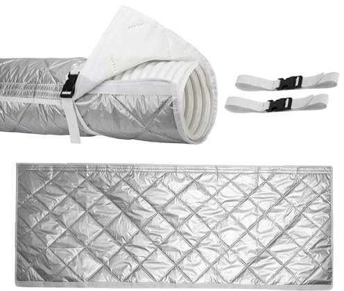 Portable AC Insulated Hose Cover, UV Shielding Appliance Sleeve for Heat Reduction, Exhaust Tube Protection for Apartment, Home, Bedroom, Dorm Room and Workplace