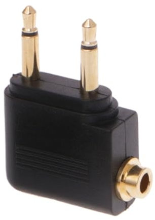 Aeroplane Headphone Adapter - Portable Design That Supports Airplane Audio Use With A Double Jack Design With High Durability And Achieves Smooth Audio Transmission | Solve