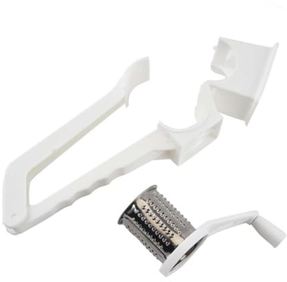 LIGIGWASH Käsereibe mit Handkurbel Multifunktionale Leichte Küchenreibe zum Schneiden und Hobeln von Käse Gemüse und Nüssen Ergonomisch Einfach zu Reinigen für Haushalt und Gastronomie