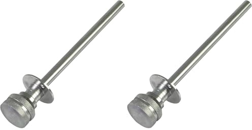 Amig - Pasador de Bloqueo para Ventanas Correderas de Madera o Aluminio Mod.40 - Válido para Asegurar Persianas - Cierre de Seguridad de Zamak Cromado - Medidas: Ø 30 x 152 mm (Paquete de 2)