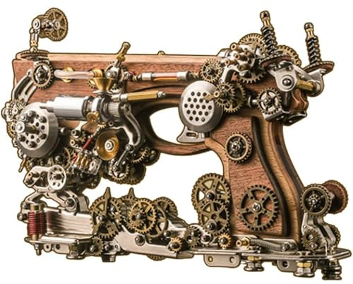 Decompression 3D Metal Puzzles DIY Gift Assembly Model Jigsaw Puzzle Creative for Adults Steam Crossbow Design Jigsaw Puzzle Can Fire Small Leash Brain Teasers Enjoy Easy DIY Projects