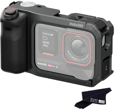 Insta360 Ace Pro 2 Xplorer Grip Pro Kit, Upgraded More Comfortable Grip, transforms Your Camera into the Ultimate Tool for Street Photography and Urban Travel