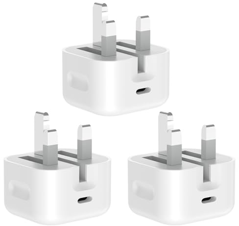 Type C Charger Fast Charging, [MFi Certified] 25W Foldable Travel Charger with UK Plug for Samsung/Phone/iPad and AirPods, Gift for Friends & Family