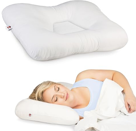 Tri-Core Ergonomic Pillow for Neck Pain Relief, MidSize Gentle WH