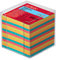 Herlitz 1600253 Zettelkasten 9x9x9cm transparent 650 Blatt farbig