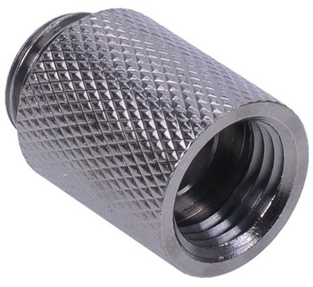 Verlängerung G1/4 auf G1/4 25mm - gerändelt - black nickel