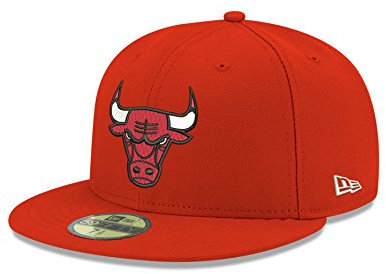 New Era x NBA Men's Chicago Bulls Team Color 59Fifty Fitted Hat Red 7 1/2