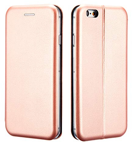NWNK13® iPhone 5 / iPhone 5s / iPhone SE Case Cover Rose Pink Slim fit Leather Effect Wallet Folio Book Flip Stand Smart Case for iPhone5s, iPhonese