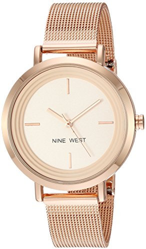NINE WEST Women's Mesh Bracelet Watch