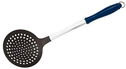 Sambonet - Schiumarola Manico Blu 1965 Vintage Gadget Acciaio Inox, ABS