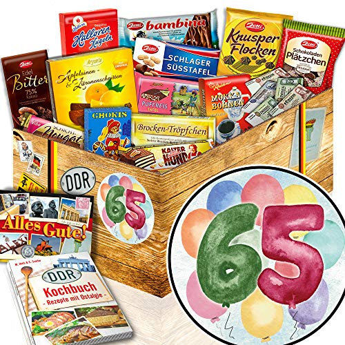 Geburtstagsgeschenk 65. / Geschenke zum 65 Geburtstag Mutter/DDR Box Schoko