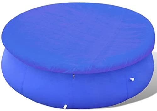 vidaXL Trampolinabdeckung Trampolin Abdeckplane Regenschutz Wetterplane Regenabdeckung Schutzplane Schutzhülle Regenplane PE 450-45cm 90g/m²