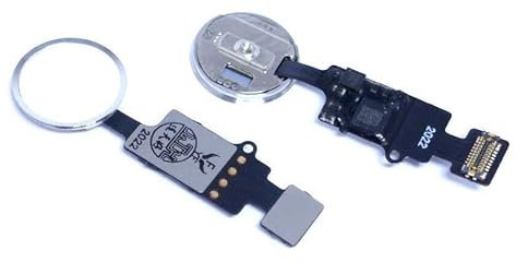 Handywest Kompatibel für iPhone 8 Home Button Flex Knopf Touch ID Finger Sensor Part Silver 821-01096-03