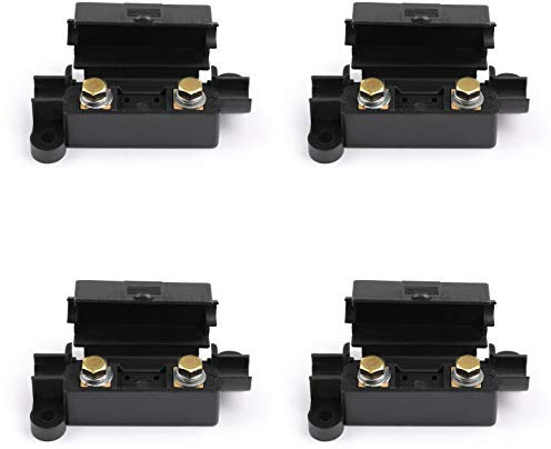 Areyourshop Lot de 4 porte-fusibles MIDI 12 V 24 V pour voiture, camionnette, bateau et camion