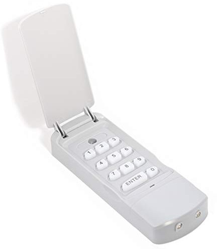 Belko Wireless Keypad/Fernbedienung mit Zahlenfeld für Schwing- & Roll-Tore für Garagentor-Antrieb, 4 Kanal, 433 Mhz, Codetaster Handsender