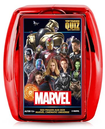 Winning Moves - TOP TRUMPS QUIZ - Marvel Quiz-Spiel - Marvel Fanartikel - Alter 12+ - Deutsch