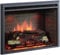 BALDERIA Chimenea eléctrica Calida 33 con calefacción, Efecto de Llama 3D, función de craqueo y Mando a Distancia, Color Negro