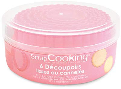 ScrapCooking - Set de 6 Découpoirs Lisses ou Cannelés pour Biscuits - 2021