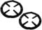 Cabilock 2 pieces gas stove attachment wok ring gas stove cross gas stove top gas cross pot carrier gas cooker grid attachment ring for espresso maker coffee maker oven kitchen