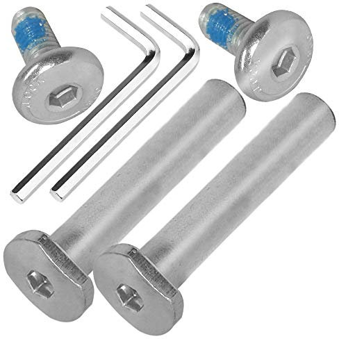 OTFAITP M8 40-76 mm rosca interior, hexágono interior, tornillos y pernos, juego de surtido de piezas para scooter de 2-3-4 ruedas para reparación de ruedas delanteras y traseras (47 mm)