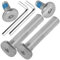 OTFAITP M8 40-76mm Innengewinde Innensechskant Schraube & Bolzen Sortimentssätze Kinder Roller Teile für 2-3-4-Rad Kick Scooter Reparatur Vorderrad Hinterradachsen Werkzeuge (47mm)