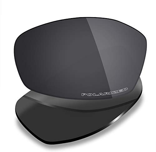 Mryok Ersatzgläser für Oakley New Whisker OO4141, Korrosionsschutz gegen Meerwasser polarisiert - Stealth Black, Einheitsgröße