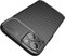 AVANA Hülle für iPhone 13 mini Schutzhülle Flexibles Slim Case Schwarz Bumper Silikon TPU Kratzfest Kohlefaser Cover Carbon Optik