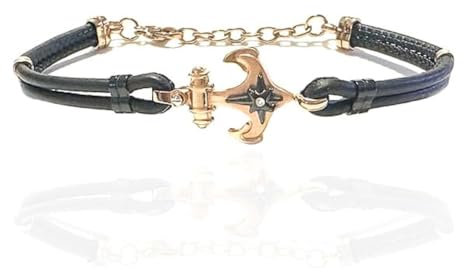 bracciale ancora uomo acciaio e corda bcc2768